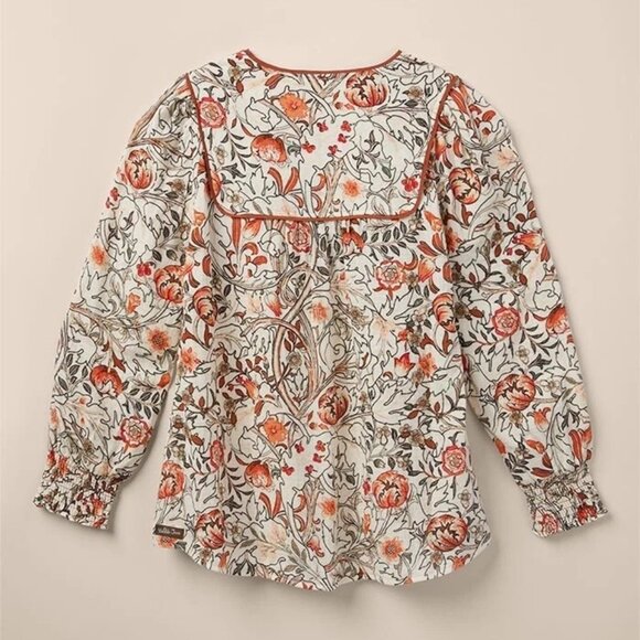 Matilda Jane Heart to Heart Meadow Brook Floral Gauze Blouse Size L Large NEW - Picture 6 of 6